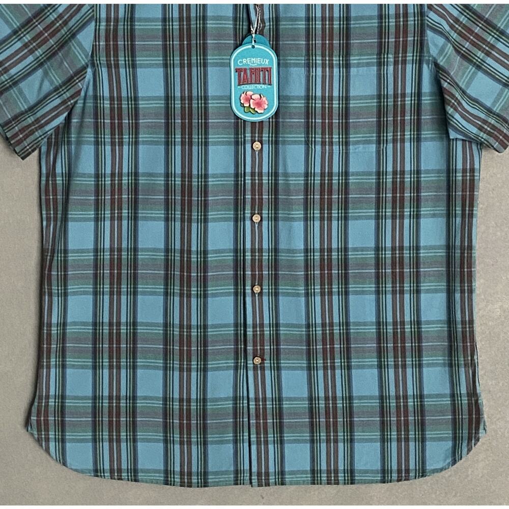 Daniel Cremieux 38 Tahiti Collection Men's Large Button-Down Shirt Plaid NEW - Picture 4 of 12